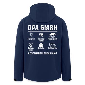 Opa Enkelkinder GmbH - Recycelte Männer Softshell-Jacke von Stanley/Stella - Navy - Hinten - AI Model Male 185 light (185cm)