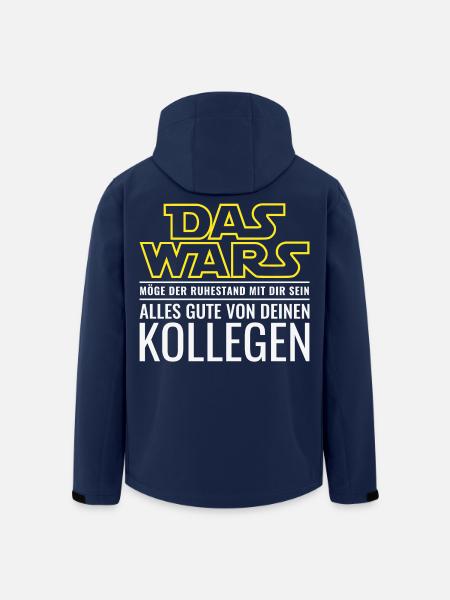 Das Wars Rentner Abschied Kollege Ruhestand Rente - Recycelte Männer Softshell-Jacke von Stanley/Stella - Navy