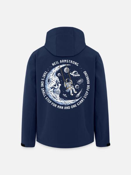 Mond-Astronaut sternen Weltraum - Recycelte Männer Softshell-Jacke von Stanley/Stella - Navy