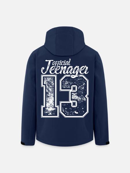 Offiziell Teenager 13 Jahre 13. Geburtstag Jungen - Recycelte Männer Softshell-Jacke von Stanley/Stella - Navy