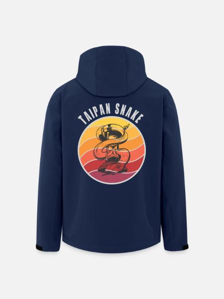 Taipan Schlangen Design / Geschenkidee - Recycelte Männer Softshell-Jacke von Stanley/Stella - Navy
