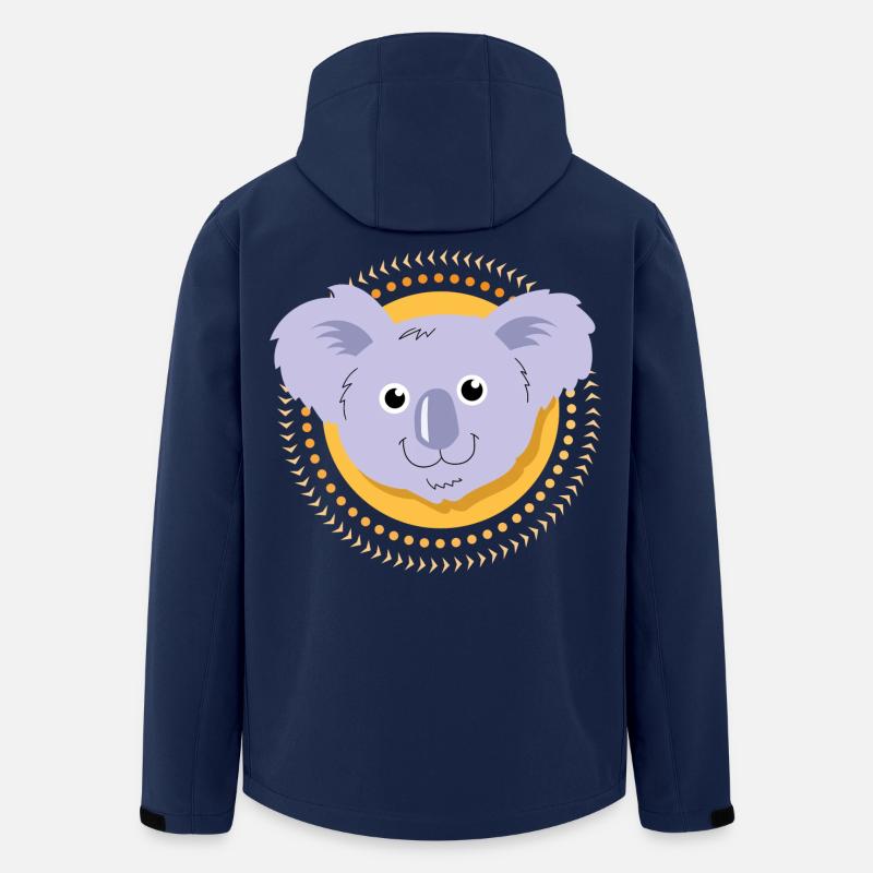 Small Koala - Men’s Recycled Softshell Jacket by Stanley/Stella - navy