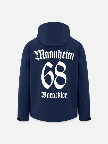 Mannheim 68 Barackler - Recycelte Männer Softshell-Jacke von Stanley/Stella - Navy