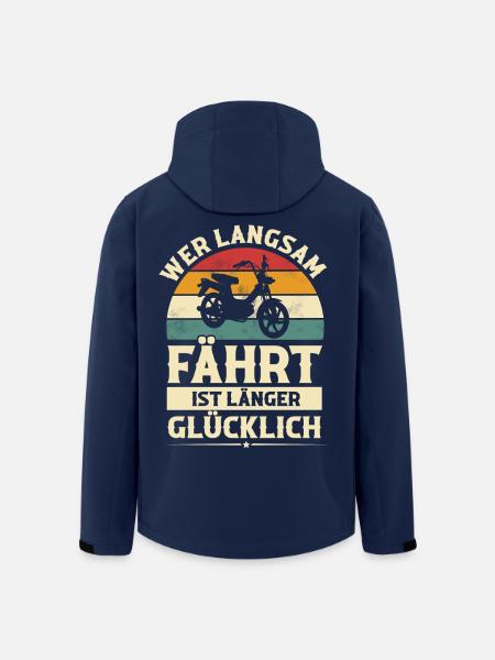 Mofa - Recycelte Männer Softshell-Jacke von Stanley/Stella - Navy