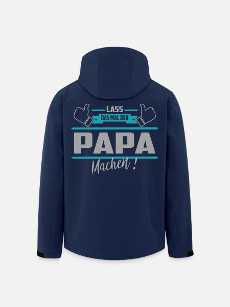 Lass das mal den Papa machen - Recycelte Männer Softshell-Jacke von Stanley/Stella - Navy