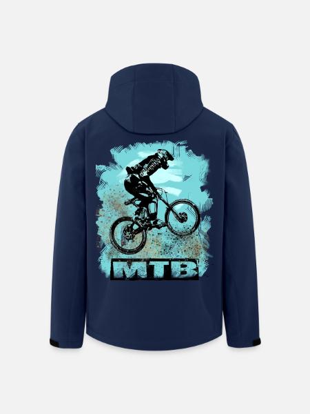 MTB Bike - Recycelte Männer Softshell-Jacke von Stanley/Stella - Navy