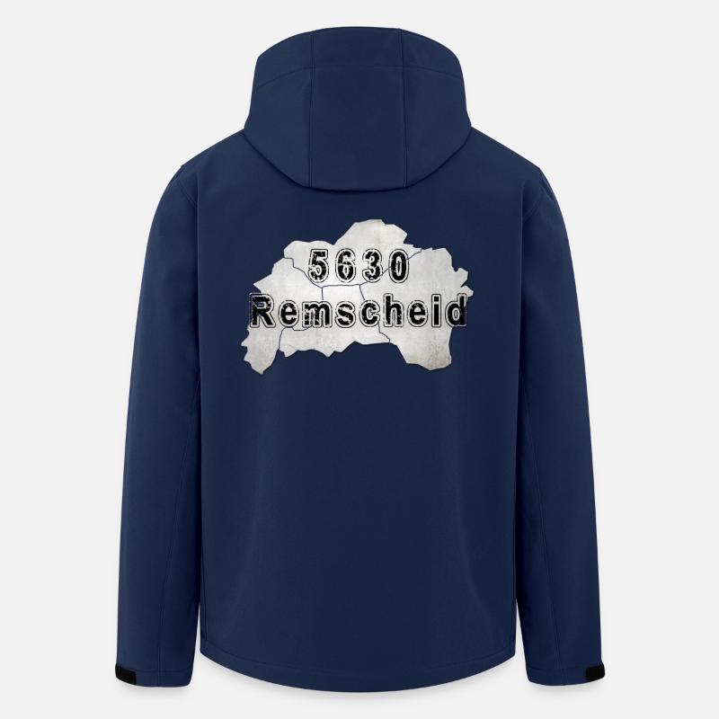 Remscheid 5630 Postkartenstil - Recycelte Männer Softshell-Jacke von Stanley/Stella - Navy