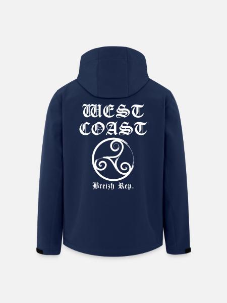 Westküste Breizh weiß - Recycelte Männer Softshell-Jacke von Stanley/Stella - Navy