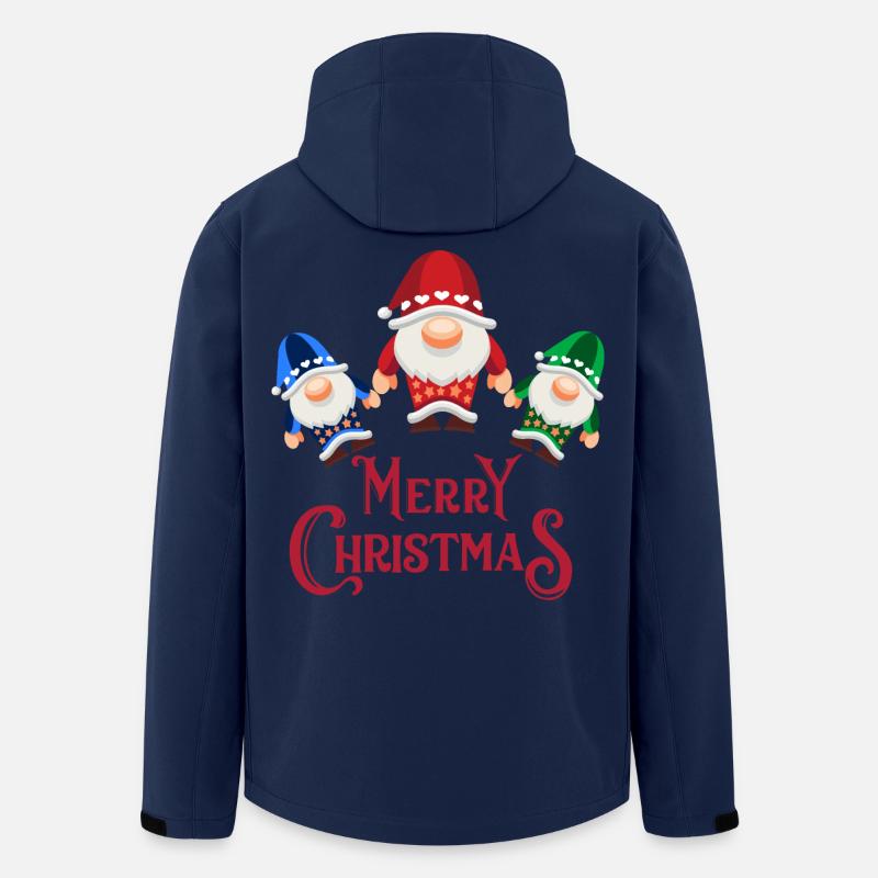 Fröhliches Gnomentrio - Recycelte Männer Softshell-Jacke von Stanley/Stella - Navy
