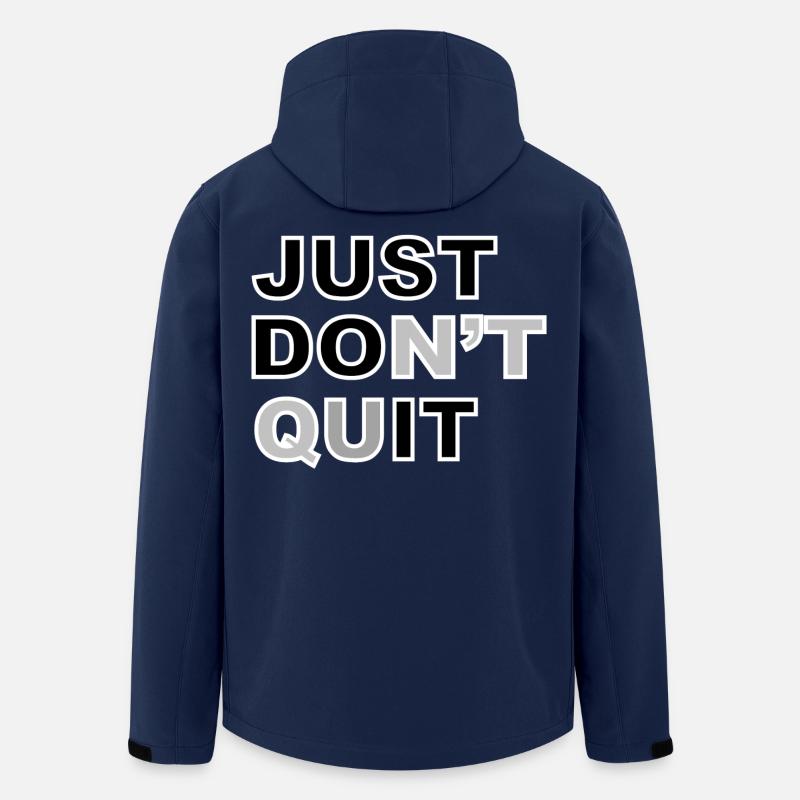Gib bloß nicht auf # - Recycelte Männer Softshell-Jacke von Stanley/Stella - Navy