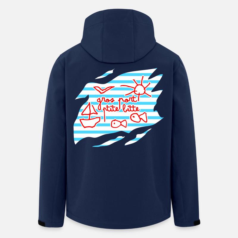 Marin dysorthographique - Veste softshell homme en polyester recyclé Stanley/Stella - marine