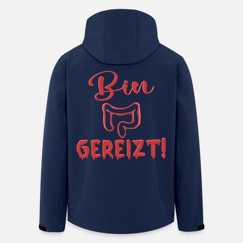 REIZDARM - BIN GEREIZT SPRÜCHE - Recycelte Männer Softshell-Jacke von Stanley/Stella - Navy