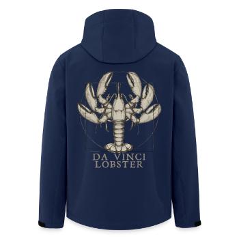 Da Vincis Hummer - Recycelte Männer Softshell-Jacke von Stanley/Stella - Navy - Hinten - AI Model Male 185 light (185cm)