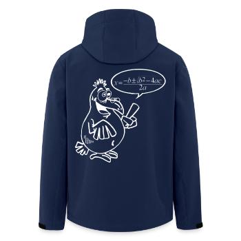Weißer Schlauer Vogel - Recycelte Männer Softshell-Jacke von Stanley/Stella - Navy - Hinten - AI Model Male 185 light (185cm)