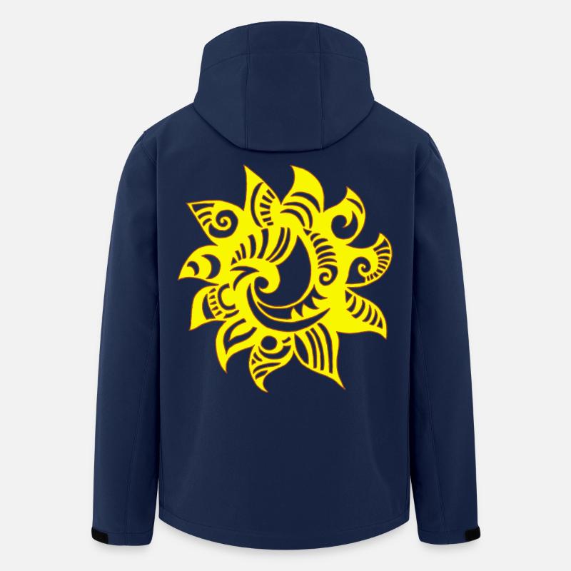 Seltsame gelbe Sonne - Recycelte Männer Softshell-Jacke von Stanley/Stella - Navy
