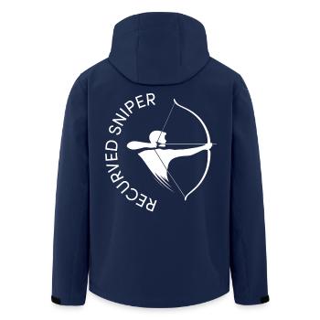 bogenschütze recurved sniper bogensport bsv - Recycelte Männer Softshell-Jacke von Stanley/Stella - Navy - Hinten - AI Model Male 185 light (185cm)