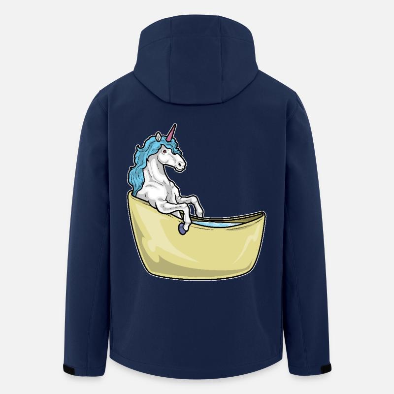 Baignoire Licorne - Veste softshell homme en polyester recyclé Stanley/Stella - marine