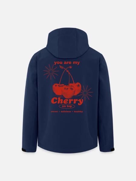 Cherry on Top – Sweet Perfection - Men’s Recycled Softshell Jacket by Stanley/Stella - navy