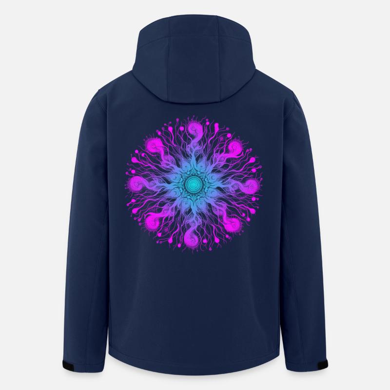 Psyche Mandala - Recycelte Männer Softshell-Jacke von Stanley/Stella - Navy