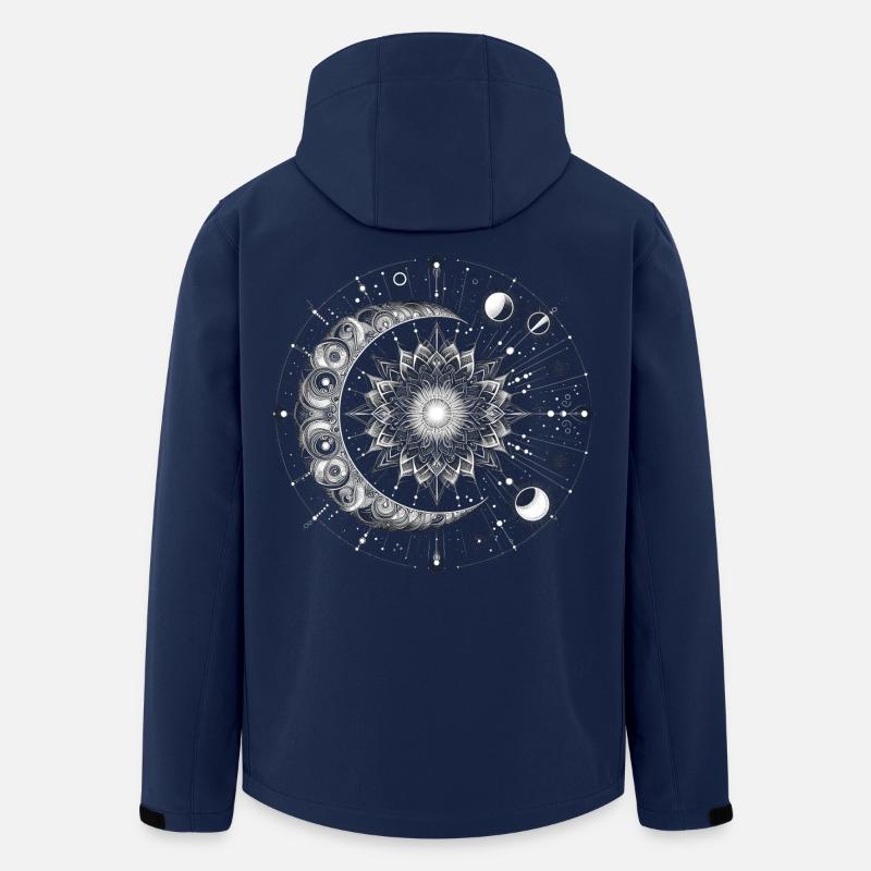 Himmlisches Mandala - Recycelte Männer Softshell-Jacke von Stanley/Stella - Navy