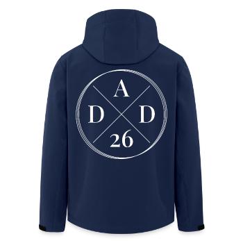 Dad 26 Baby Vater Vatertag Geschenk Papa 2026 - Recycelte Männer Softshell-Jacke von Stanley/Stella - Navy - Hinten - AI Model Male 185 light (185cm)