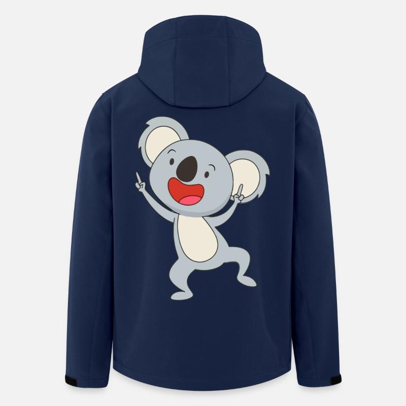 Dancing Koala Joy - Recycelte Männer Softshell-Jacke von Stanley/Stella - Navy