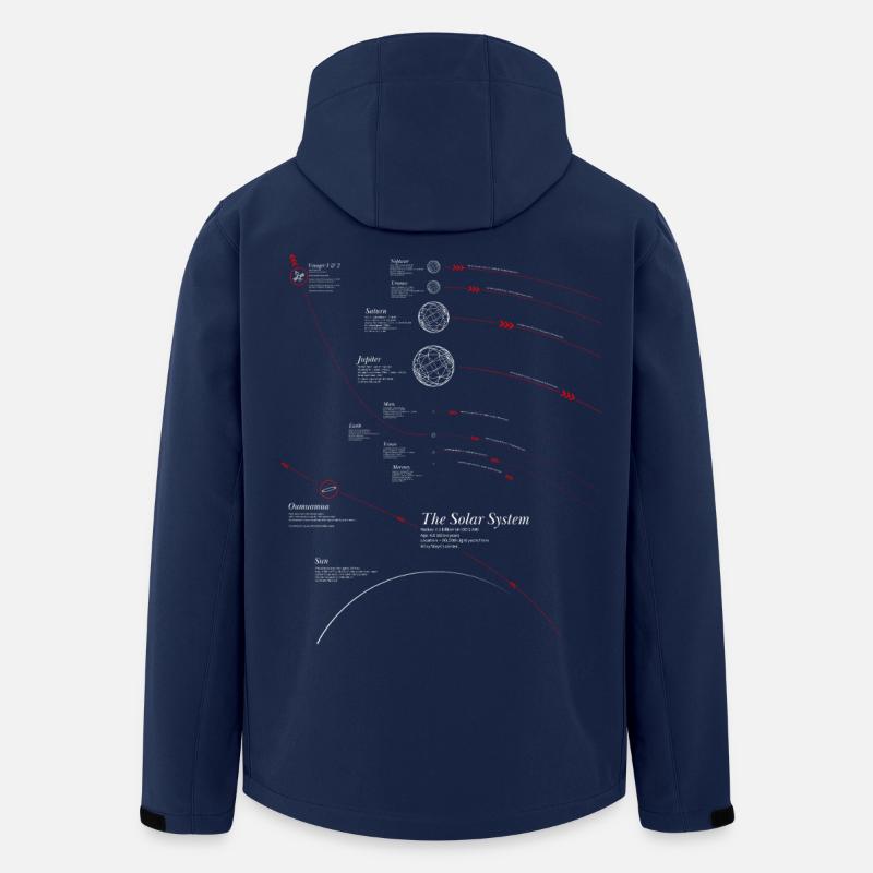 Solar System Infographic - Men’s Recycled Softshell Jacket by Stanley/Stella - navy