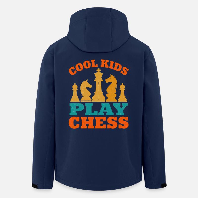 Schachritter und König Verspieltes Design - Recycelte Männer Softshell-Jacke von Stanley/Stella - Navy
