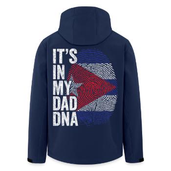 Kuba Flagge Cuban Dad Fußabdruck - Recycelte Männer Softshell-Jacke von Stanley/Stella - Navy - Hinten - AI Model Male 185 light (185cm)