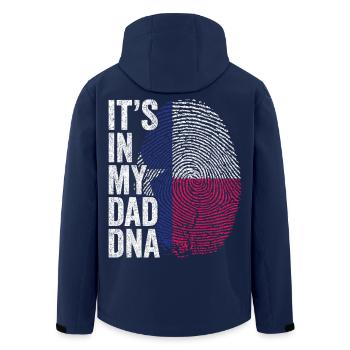 Texas Flagge Texan Dad Fußabdruck - Recycelte Männer Softshell-Jacke von Stanley/Stella - Navy - Hinten - AI Model Male 185 light (185cm)