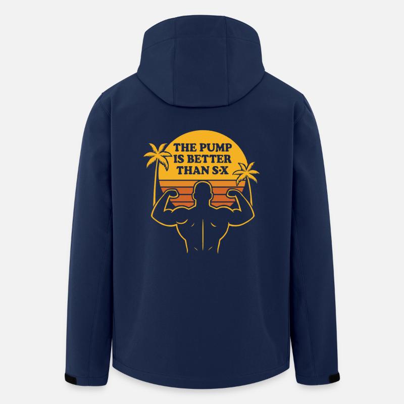 Der Pump ist besser – Gym Tee - Recycelte Männer Softshell-Jacke von Stanley/Stella - Navy