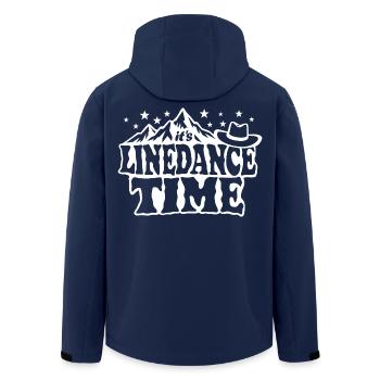 It's linedance time, Linedancing, Country Fan - Recycelte Männer Softshell-Jacke von Stanley/Stella - Navy - Hinten - AI Model Male 185 light (185cm)
