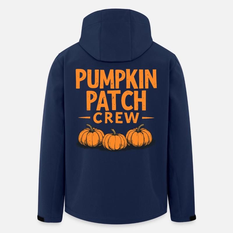 Pumpkin Patch Crew - Dicton de citrouille - Veste softshell homme en polyester recyclé Stanley/Stella - marine