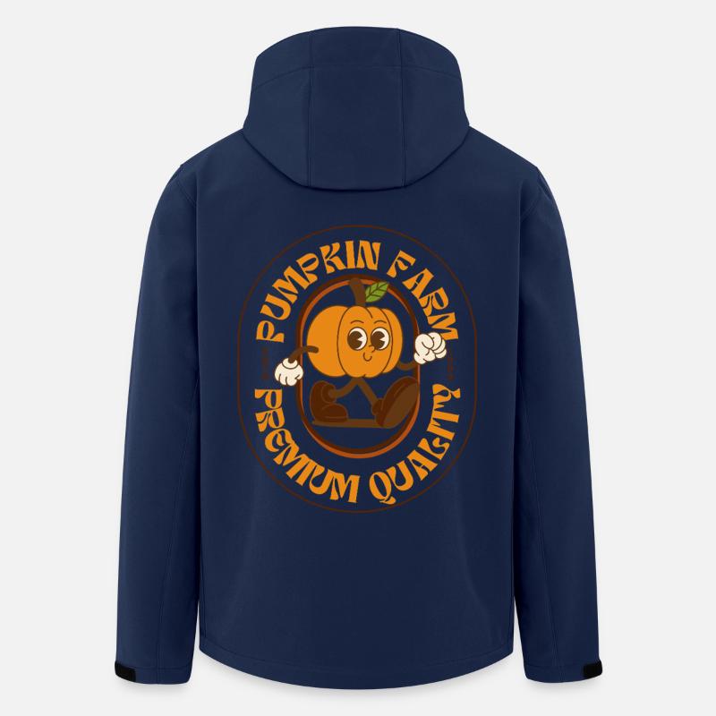 Kürbis Farm - Herbst Design - Recycelte Männer Softshell-Jacke von Stanley/Stella - Navy