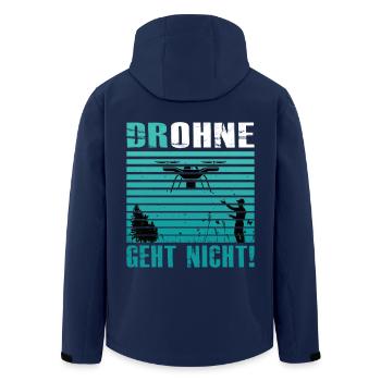 Drohnenpilot Geschenk Drohne Männer Geburtstag - Recycelte Männer Softshell-Jacke von Stanley/Stella - Navy - Hinten - AI Model Male 185 light (185cm)