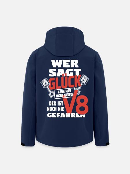 V8 muscle-car power - Recycelte Männer Softshell-Jacke von Stanley/Stella - Navy