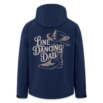 Dad Linedancing Western Cowboy Boot Design - Recycelte Männer Softshell-Jacke von Stanley/Stella - Navy - Hinten - AI Model Male 185 light (185cm)