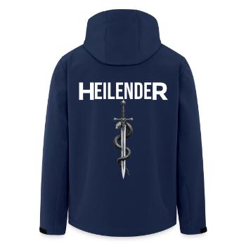 Heilender für den humorvollen Arzt oder Mediziner - Recycelte Männer Softshell-Jacke von Stanley/Stella - Navy - Hinten - AI Model Male 185 light (185cm)