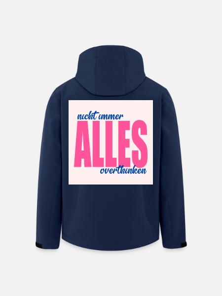 Nachdenklich - Recycelte Männer Softshell-Jacke von Stanley/Stella - Navy