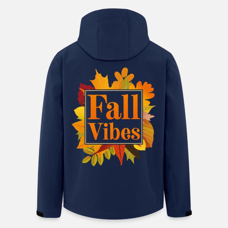 Fall Vibes - Men’s Recycled Softshell Jacket by Stanley/Stella - navy