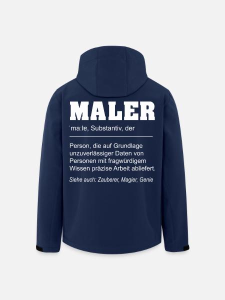 Lustige Definition Maler Beruf - Recycelte Männer Softshell-Jacke von Stanley/Stella - Navy