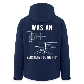 Forstwirt Förster Holzfäller lustiger Spruch - Recycelte Männer Softshell-Jacke von Stanley/Stella - Navy - Hinten - AI Model Male 185 light (185cm)