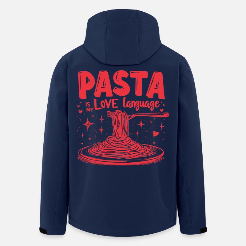 Pasta ist meine Liebessprache - Recycelte Männer Softshell-Jacke von Stanley/Stella - Navy
