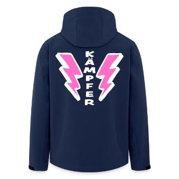 Mutmacher Geschenk: Kämpfer - Recycelte Männer Softshell-Jacke von Stanley/Stella - Navy - Hinten - AI Model Male 185 light (185cm)