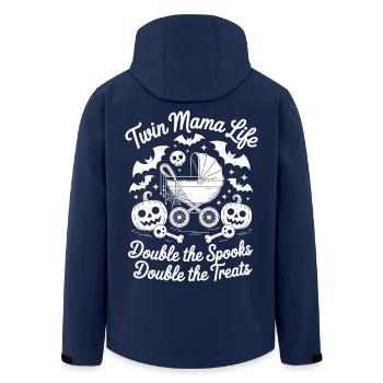 Twin Mama Life Doppelte Die Gruselleckereien Halloween - Recycelte Männer Softshell-Jacke von Stanley/Stella - Navy - Hinten - AI Model Male 185 light (185cm)
