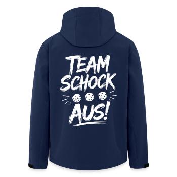 Team Schock Aus! Schock Out! Würfeln Knobeln Jule - Recycelte Männer Softshell-Jacke von Stanley/Stella - Navy - Hinten - AI Model Male 185 light (185cm)