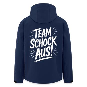 Team Schock Aus! Würfeln Knobeln Jule Schocken - Recycelte Männer Softshell-Jacke von Stanley/Stella - Navy - Hinten - AI Model Male 185 light (185cm)