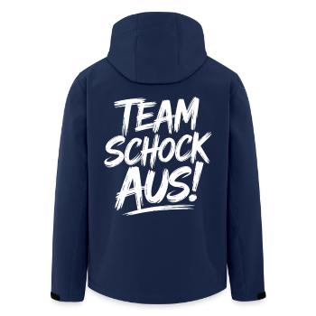 Schocken Spiel - Team Schock Aus! Jule Würfeln - Recycelte Männer Softshell-Jacke von Stanley/Stella - Navy - Hinten - AI Model Male 185 light (185cm)