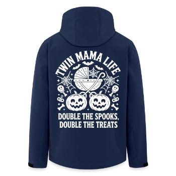 Twin Mama Life Doppelte Die Gruselleckereien Halloween - Recycelte Männer Softshell-Jacke von Stanley/Stella - Navy - Hinten - AI Model Male 185 light (185cm)
