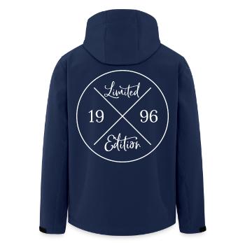 Limited edition 1996 - Geschenk 30. Geburtstag - Recycelte Männer Softshell-Jacke von Stanley/Stella - Navy - Hinten - AI Model Male 185 light (185cm)